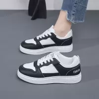 秋季小白鞋新款韩版ins女学生厚底增高皮面透气休闲鞋