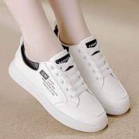 秋季小白鞋新款韩版ins女学生厚底增高皮面透气休闲鞋
