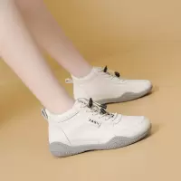 秋季新款透气ins韩版皮面鞋女学生街拍跑步运动休闲鞋B51B52
