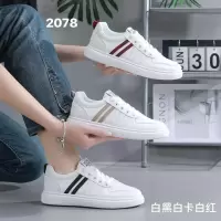 秋季新款透气ins韩版皮面鞋女学生街拍跑步运动休闲鞋