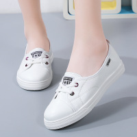 秋季新款透气ins韩版皮面鞋女学生街拍跑步运动休闲鞋