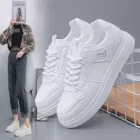 秋季新款韩版ins透气小白鞋女低帮休闲板鞋厚底松糕鞋