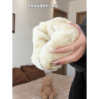 加绒裤子女冬加厚绒裤新款梨型身材胖mm大码显瘦阔腿冬裤