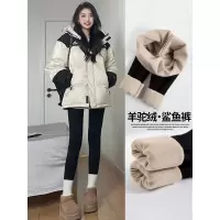 加绒鲨鱼裤女外穿新款加厚保暖棉裤秋冬季大码瘦腿瑜伽打底裤