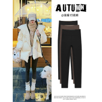 加绒鲨鱼裤女外穿秋冬季保暖棉裤紧身弹力秋裤黑色瑜伽加厚打底裤
