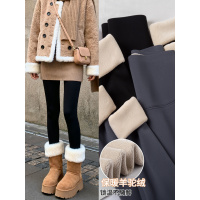 加绒鲨鱼裤女外穿秋冬季压力瘦腿健身瑜伽裤小个子紧身提臀打底裤