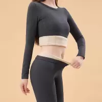 德绒保暖内衣女新款秋冬加绒无痕打底衫羊绒蚕丝秋衣秋裤套装