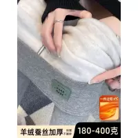 浅灰色羊羔绒打底裤女新款秋冬加绒加厚棉裤外穿鲨鱼保暖秋裤