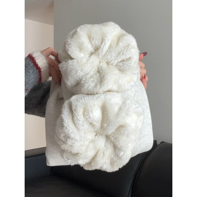 羊羔绒运动裤女秋冬季加绒裤子外穿东北特厚棉裤卫裤小个子阔腿裤