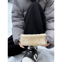 羊羔绒运动裤子女秋冬季加厚加绒东北棉裤外穿小个子防风宽松卫裤