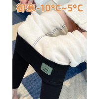 黑色打底裤女外穿秋冬季加绒加厚羊绒蚕丝保暖裤高腰紧身大码秋裤