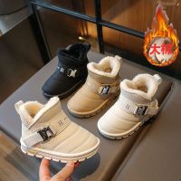 儿童雪地靴年冬季大棉字母雪地棉保暖男女童棉靴时尚