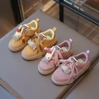 秋季新款童鞋男童软底舒适运动休闲鞋韩版洋气百搭女童板鞋