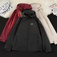 男装美式山系冲锋衣外套春秋季新款宽松休闲百搭连帽夹克风衣夹克