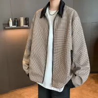 夹克男春秋痞帅潮牌ins高街港风日系韩版潮流宽松夹克上衣外套男