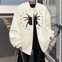 夹克男美式潮牌复古男女同款春秋季百搭休闲情侣潮流棒球服男外套