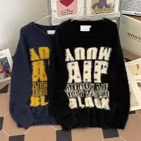 春秋新款圆领水貂绒毛衣男休闲打底针织衫潮流情侣慵懒风线衣