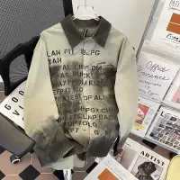 男装复古衬衫男港风学生宽松春秋季新款时尚百搭可外穿衬衣男