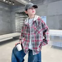 儿童装男童春装衬衫外套新款春季男孩衣服春秋款中大童帅气潮