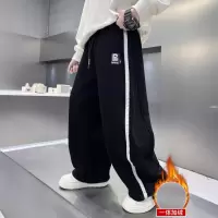 儿童装男童冬装加绒裤子新款中大童秋冬款加厚冬季运动裤卫裤