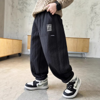 男童冬季加绒裤子新款中大童秋冬款加厚休闲裤冬季男孩棉裤潮