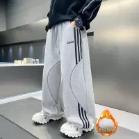 男童加绒裤子一体绒新款儿童加厚运动裤中大童休闲卫裤秋冬款