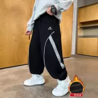 男童秋冬款裤子加绒加厚新款儿童卫裤中大童冬季运动一体绒潮