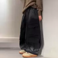 男童裤子冬季加绒一体绒牛仔裤儿童秋冬新款大童装冬装长裤潮