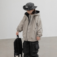 男童冲锋衣三合一秋冬款新款大男孩冬装痞帅冬季儿童工装外套