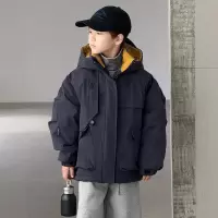 男童羽绒棉服冬季新款男孩冬装大儿童装加厚保暖工装棉衣外套