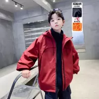男童冲锋衣三合一可拆卸新款中大童风衣冬季儿童夹棉外套加厚