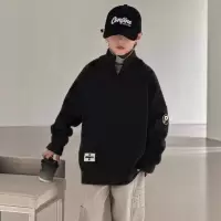 儿童装男童冬装加厚毛衣新款男孩冬季针织打底衫中大童秋冬款