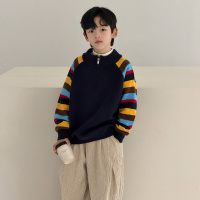 男童秋冬款毛衣加厚儿童冬季线衣新款大童装冬装针织衫上衣潮