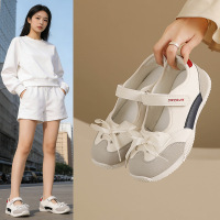 2026夏季新款浅口小白鞋女网面透气学生板鞋休闲鞋魔术贴K1523