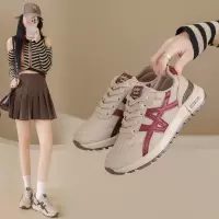 2026春夏新款百搭阿甘鞋女网面透气学生板鞋休闲鞋增高ins