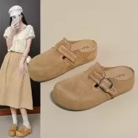 2026春季新款ins韩版透气博肯鞋女学生半托百搭休闲运动托鞋