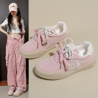 2026春季新款ins韩版透气小白鞋女学生厚底百搭休闲运动板鞋