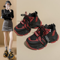 ins韩版新款老爹鞋女2026春季跑步休闲厚底增高鞋