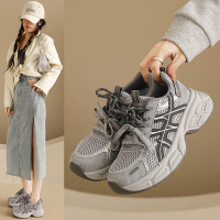 ins韩版新款老爹鞋女2026春季跑步鞋休闲鞋厚底增高