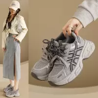 ins韩版新款老爹鞋女2026春季跑步鞋休闲鞋厚底增高