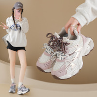 ins韩版新款老爹鞋女2026春季跑步鞋休闲鞋厚底增高