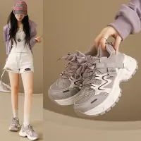 ins韩版新款老爹鞋女2026春季跑步鞋休闲鞋厚底增高