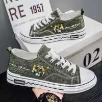 2026春夏季时尚休闲鞋帆布鞋男士透气百搭经典运动风板鞋舒适男鞋