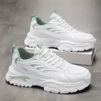 2026春季新款时尚休闲鞋飞织网面舒适防滑百搭低帮跑步鞋男鞋青年