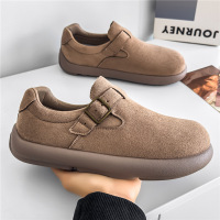 2026春季新款舒适勃肯鞋大码复古男士简约百搭轻便套脚休闲鞋