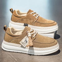 2026春季时尚年轻新款勃肯男士商务舒适防滑雨伞布材质休闲鞋男鞋