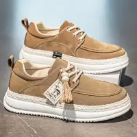 2026春季时尚年轻新款勃肯男士商务舒适防滑雨伞布材质休闲鞋男鞋