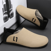 帆布男鞋2026春夏季透气软底一脚蹬老北京布鞋男开车豆豆鞋休闲鞋