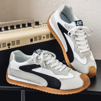 德训鞋男2026新款春季百搭轻便防滑舒适小众复古休闲鞋平底运动鞋