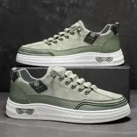 男鞋2026春夏新款透气轻便运动平底百搭时尚潮流简约男士休闲板鞋